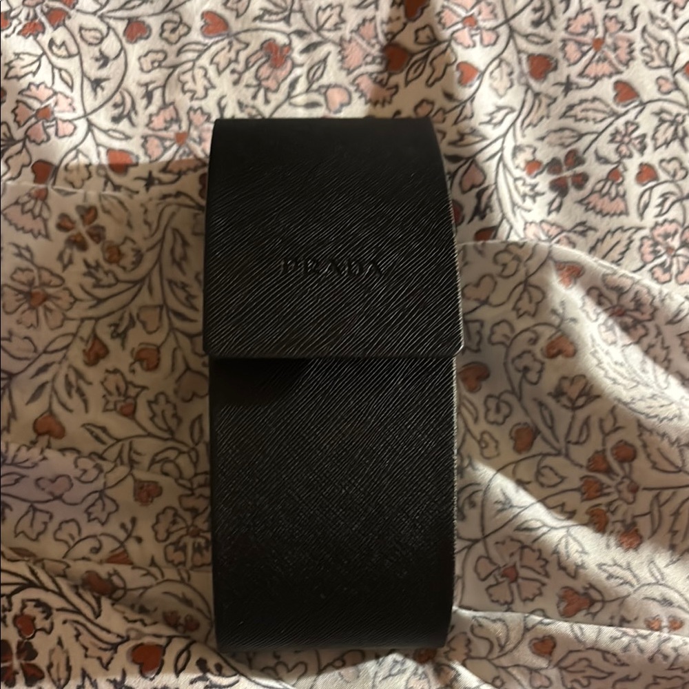 Prada Black Textured Leather Wallet